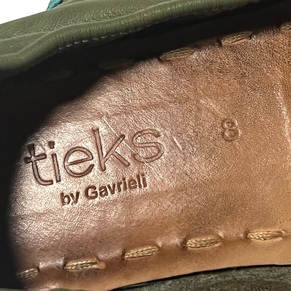 Tieks by Gavrieli Ballet Flats Womens 8 Olive Green Leather Foldable Round Toe - Picture 12 of 14